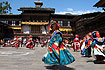 Folkloristische dansen op het Wangdue Tsechu festival