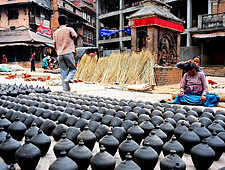 Bhaktapur is ongetwijfeld de mooiste van de 3 Koningsteden met vele mooie pleintjes