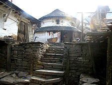 Een traditioneel Gurung huis